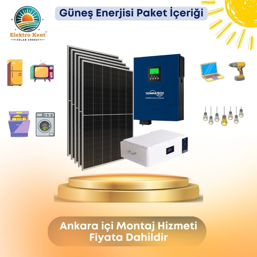 5 Panel 3.100Wp — 6.2kW Off-Grid Solar Paket (48V)