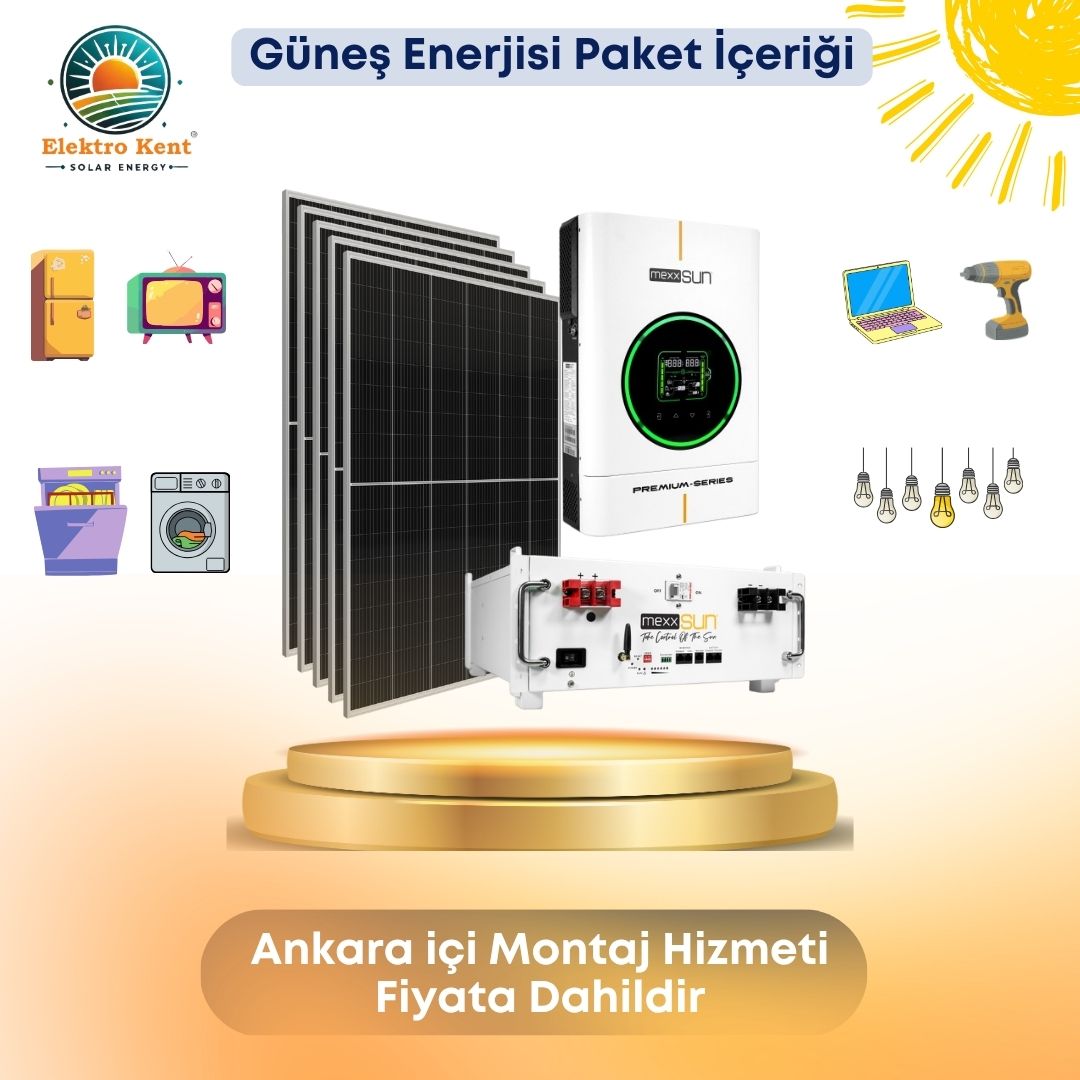 5 Panel 3.100Wp — 6kW Off-Grid Solar Paket (48V) (Kopya)