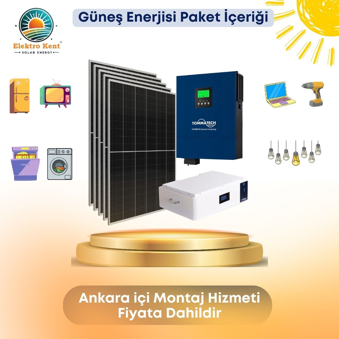 5 Panel 3.100Wp — 6.2kW Off-Grid Solar Paket (48V)